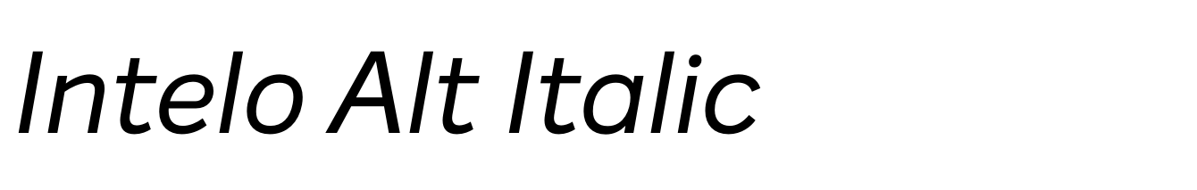 Intelo Alt Italic